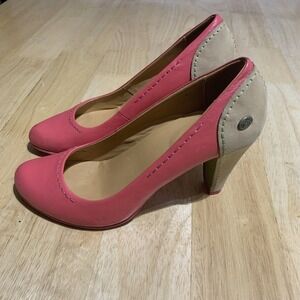 Terra Plana Slip On Court High Heeled Retro Style Boho Hippie Dress Shoes 7/40